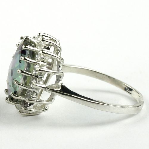 Mystic Fire Topaz, 925 Sterling Silver Ring, SR283
