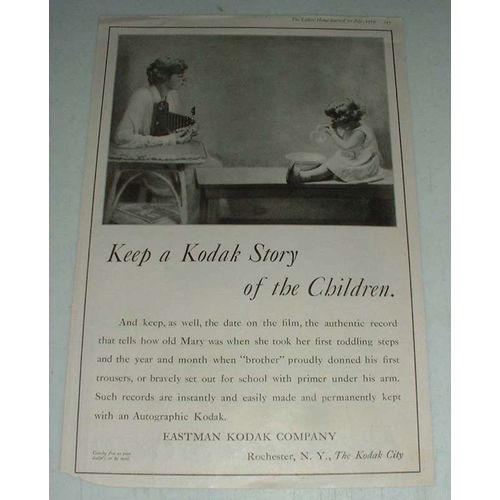 1919 Kodak Camera Ad - Keep A Kodak Story of Children