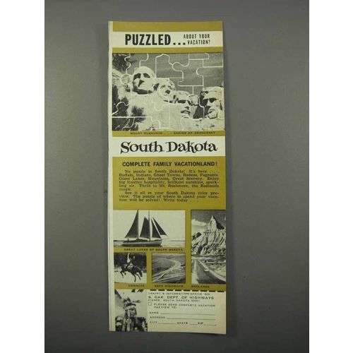 1966 South Dakota Tourism Ad - Puzzled About Vacation