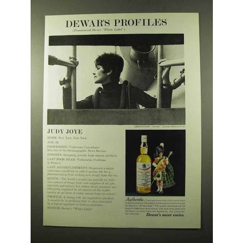 1972 Dewar's White Label Scotch Ad - Judy Joye