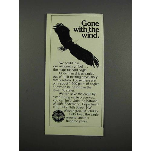 1983 National Wildlife Federation Ad - Gone With Wind