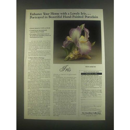 1985 The Hamilton Collection Ad - Maruri Studio Iris