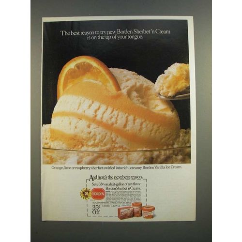 1986 Borden Sherbet 'n Cream Ad - On The Tip of Your Tongue