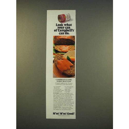 1990 Campbell's Soup Ad - Family meat loaf recipe