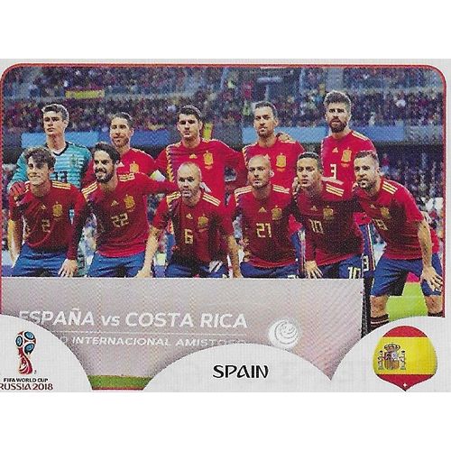 Panini's FIFA World Cup Russia 2018 Stickers: No.133 - Spain Team