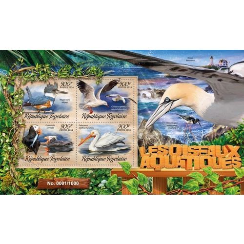 TOGO 2016 SHEET MNH WATER BIRDS OISEAUX AQUATIQUES AVES MARINAS PASSAROS 2