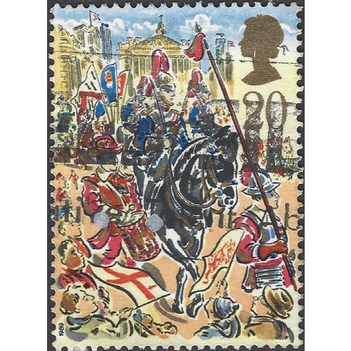GB, Escort of Blues and Royals, white 1989, 20p, #3