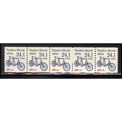 2266 24.1c Tandem Bicycle Very Fine MNH Dry Gum PNC 1/5 X1363