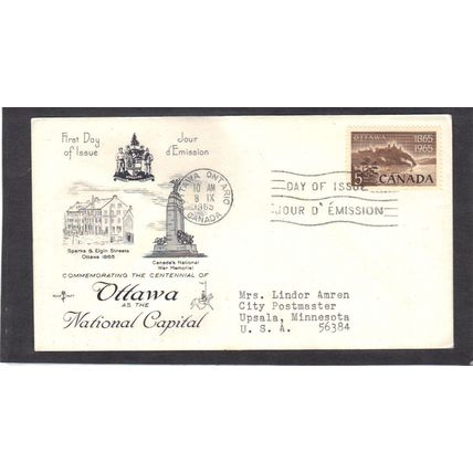 FDC Rose Craft 5c Ottawa (Cachet-Typed/A) CV39230