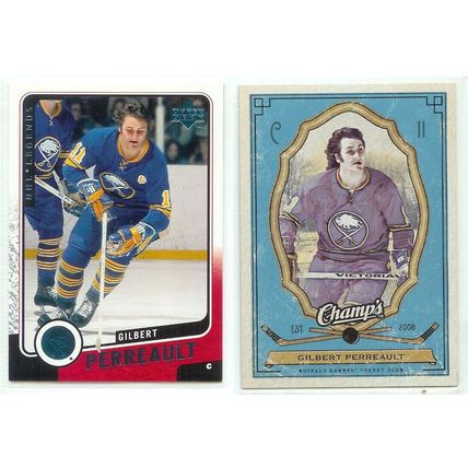 Gilbert Perreault 8x card lot incl Inserts