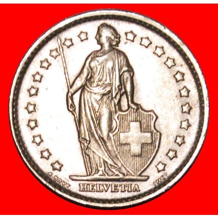 WITHOUT STAR (1968-2021): SWITZERLAND ★ 1 FRANC 1975!★LOW START★NO RESERVE