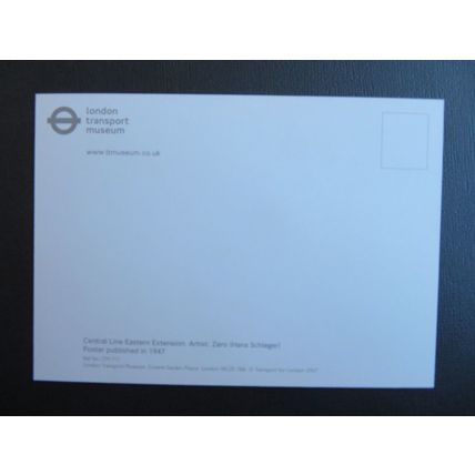Central Line Eastern Extension, London Transport Museum LTM 711 Postcard