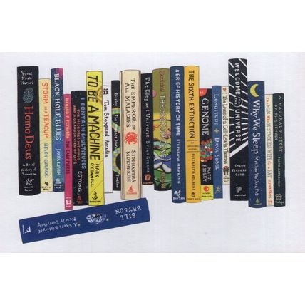 Homo Deus Longitude Gerome Bookshelf Universe Book Art Postcard