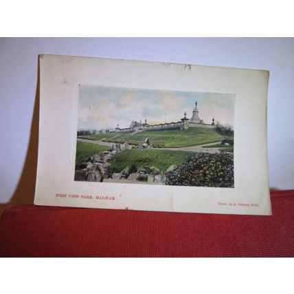 WEST VIEW PARK, HALIFAX, YORKSHIRE used antique postcard 1914 pm =