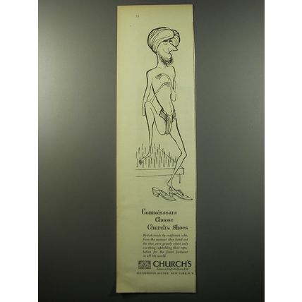 1955 Church's Shoes Ad - Connoisseurs choose Church's Shoes
