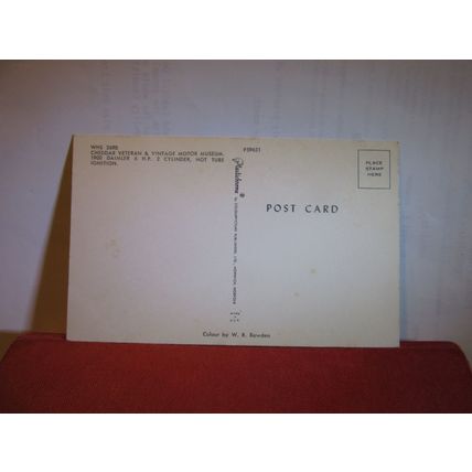 1900 DAIMLER veteran car vintage unused postcard Cheddar #