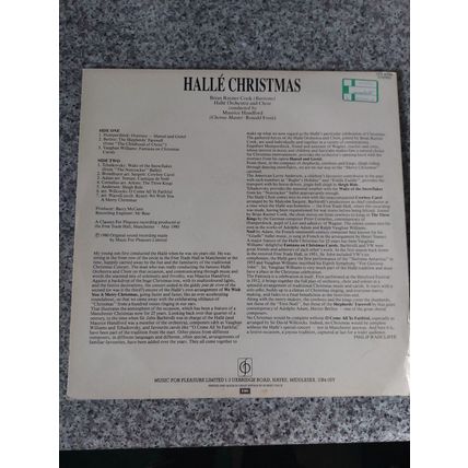 Hallé Orchestra, Brian Rayner Cook, Maurice Handford – Hallé Christmas 1980 (LP)