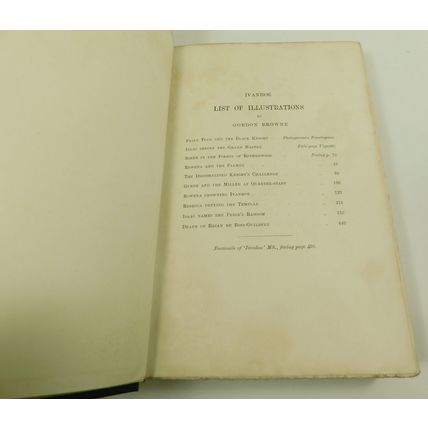 Birkbeck College Antique Victorian Book Walter Scott Waverley Ivanhoe 1898