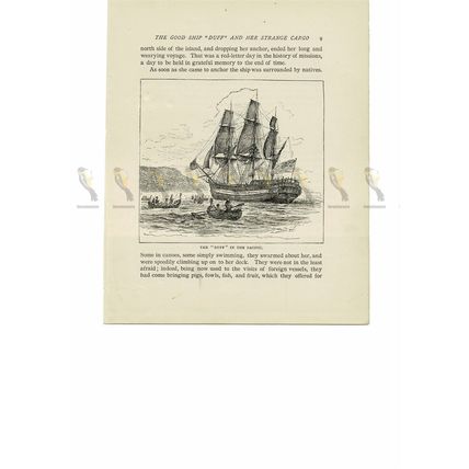 'Duff' in the Pacific, Book Illustration (Print) 1894