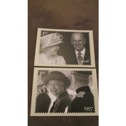2007 GB PHQ Postcard covers set - Queen Elizabeth Royal Diamond Anniversary
