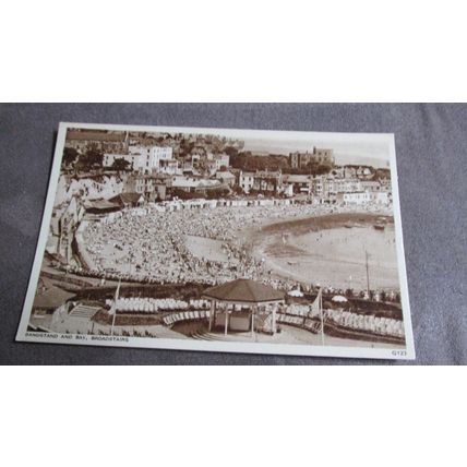 AH&S Postcard - Bandstand & Bay, Broadstairs - Kent