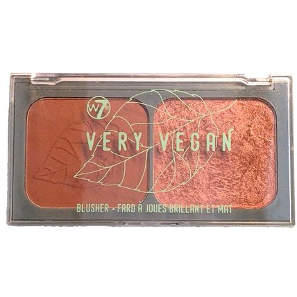 W7 Very Vegan Blusher Duo Plumeria 2 Blush Shades Matte & Shimmer Finish NEW!