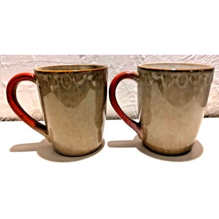 2 Snowman Christmas Mugs Ceramic 12 oz Holiday Hot Cocoa Coffee Tea Hot Cider