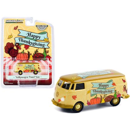 Volkswagen Panel Van "Happy Thanksgiving" "Hobby Exclusive" 1/64 Diecast Mode...