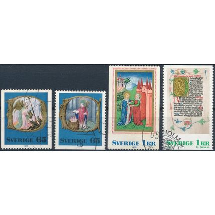 Christmas - Sweden 1976 - F H - MiNr 966/9