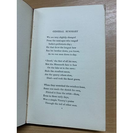 1909 RUDYARD KIPLING "DEPARTMENTAL DITTIES" ANTIQUE FICTION LEATHER BOOK (P3)