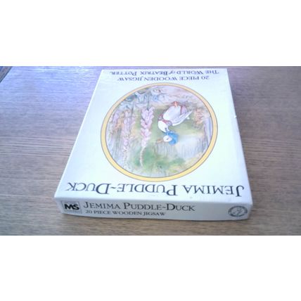 THE WORLD OF BEATRIX POTTER: JEMIMA PUDDLE-DUCK Wooden Jigsaw (20 Piece) 1985