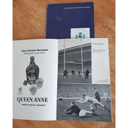 x 2 Vintage Rugby Union 1960's Programmes.