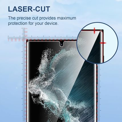LK 3 Pack for Samsung Galaxy S22 Ultra Screen Protector [Not Glass] Support