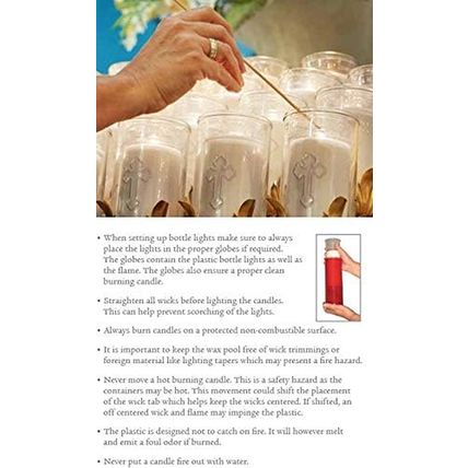 Root Candles Cemetery Prayer Candles for Outdoor Burning in Clear Flame Resistan