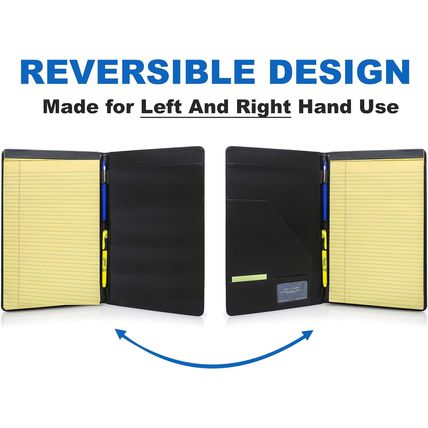 Legal Size Padfolio – 8.5 X 14 Inch Portfolio Folder for Legal Pad, Professional