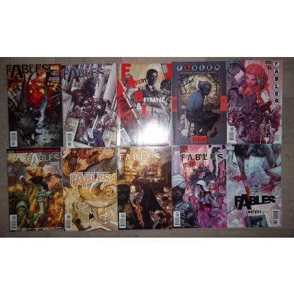Fables #37,38,39,41,42,43,44,45,46,48 2005/2006 DC Vertigo Comics lot bundle