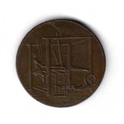 Great Britain. John Harvey, Weavers, Norwich Halfpenny 1792. dy16271
