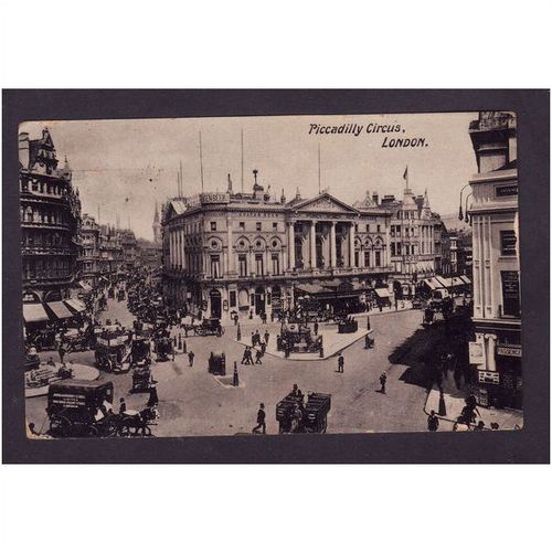 PICCADILLY CIRCUS - LONDON - NICE PHOTO- 1905 USED