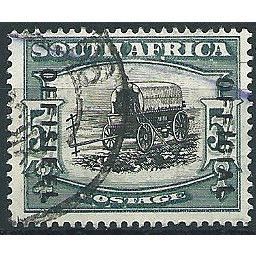 South Africa 1948 O26 5/- Black & Blue-Green OFFICIAL Fine Used .. ..