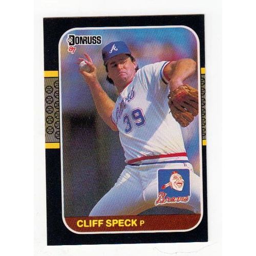 1987 Donruss Cliff Speck RC rookie card #571 –Braves