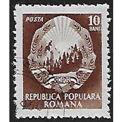 Mi 1373: 10 b. red-brown Definitive Stamp: Emblem of the Republic.