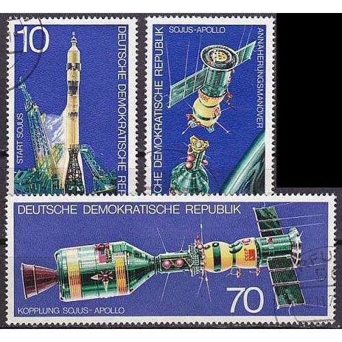 GERMANY DDR [1975] MiNr 2083-85 ( OO/used ) Raumfahrt