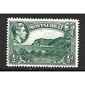 MONTSERRAT 1938 1/2d GREEN CARRS BAY SG 101A M / MINT