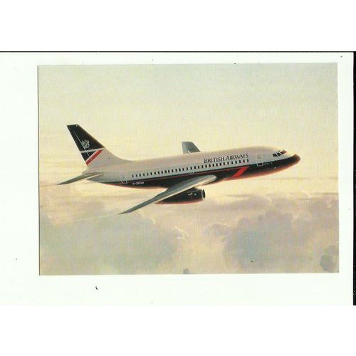 Aviation BRITISH AIRWAYS Boeing 737 Official Postcard (PC023)