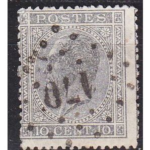 BELGIEN BELGIUM [1865] MiNr 0014 Da ( O/used )