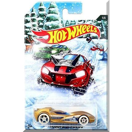 Hot Wheels - Scoopa Di Fuego: Holiday Hot Rods #1/6 (2017) *Gold / Walmart*