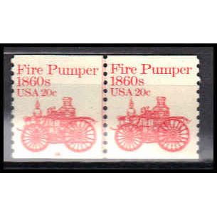 1908 20c Fire Pumper Very Fine MNH Dry Gum CNP Left 14 PA0554