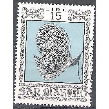 San Marino 1974 Michel 1061 O Cote (2006) 0.10 Euro Casque médieval Cachet rond