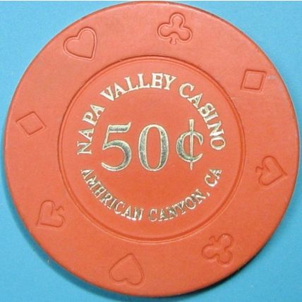 Napa Valley. 50¢ Casino Chip. American Valley, CA. Y51.