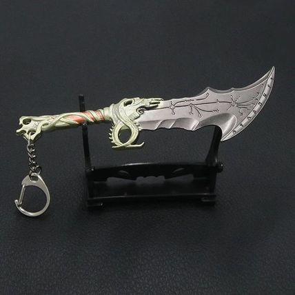 Keychain Kratos Sword blade Game God of War 5 Ragnarok Metal